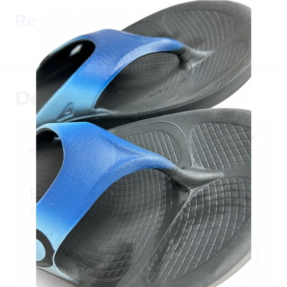 OOFOS OOriginal Recovery Footwear Sport Sandals Azul Size Men 7 Women 8 - Picture 4 of 9